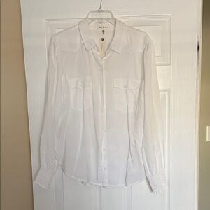 Cloth & Stone Ivory Button-Up Blouse